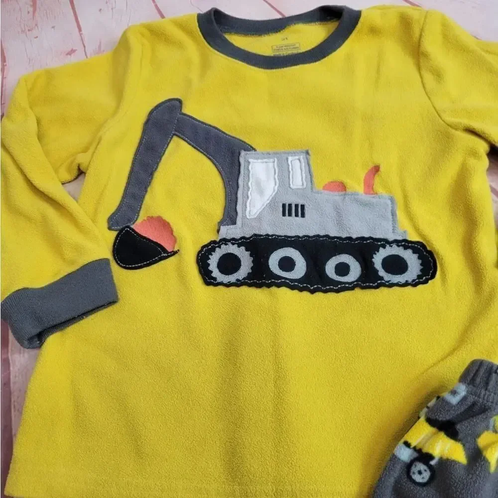 Carter's bulldozer pajamas 5